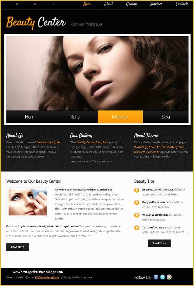 Spa Website Templates Free Download Of 25 Cool Beauty Salon HTML Website Templates
