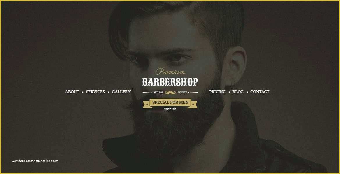 Spa Website Templates Free Download Of Free Barber Shop Website Template