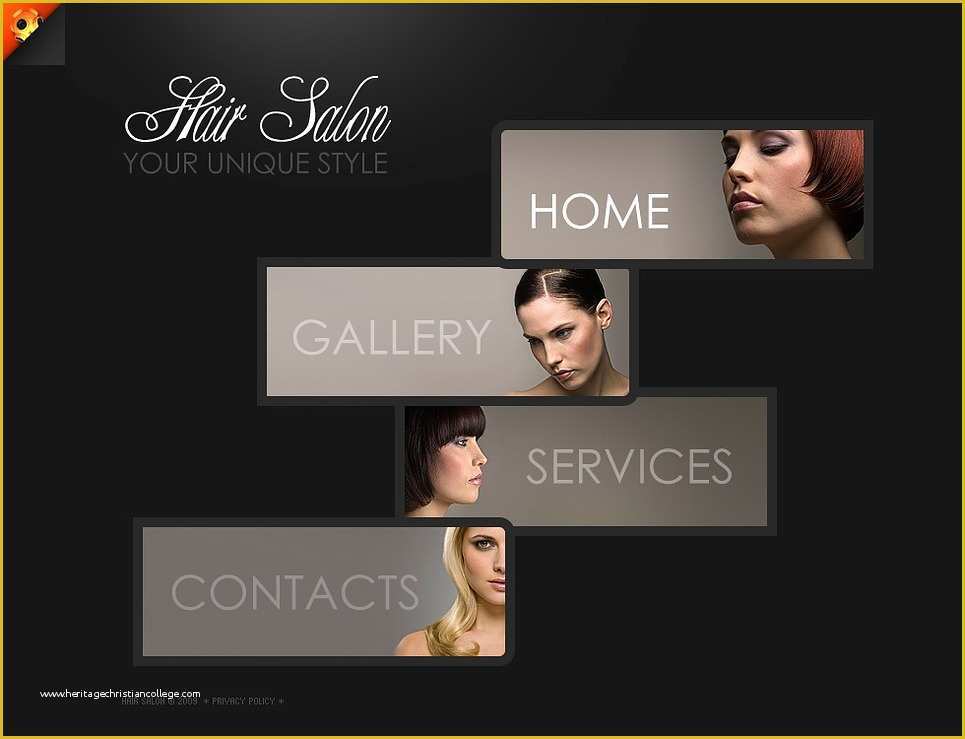 Spa Website Templates Free Download Of Hair Salon Flash Template