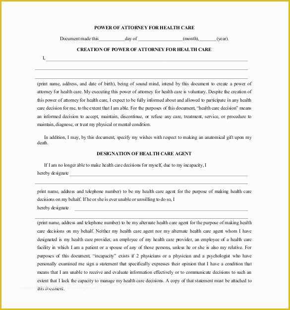 Special Power Of attorney Template Free Of 18 Power Of attorney Templates Pdf Doc