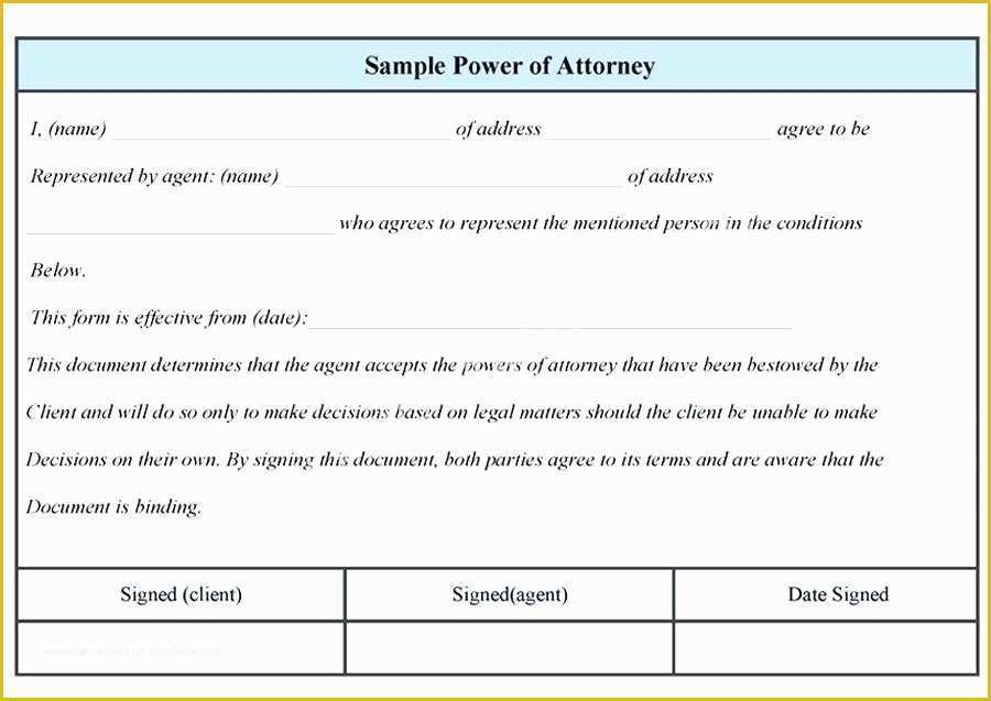 Special Power Of attorney Template Free Of Limited Power attorney Template Sample Medical Free