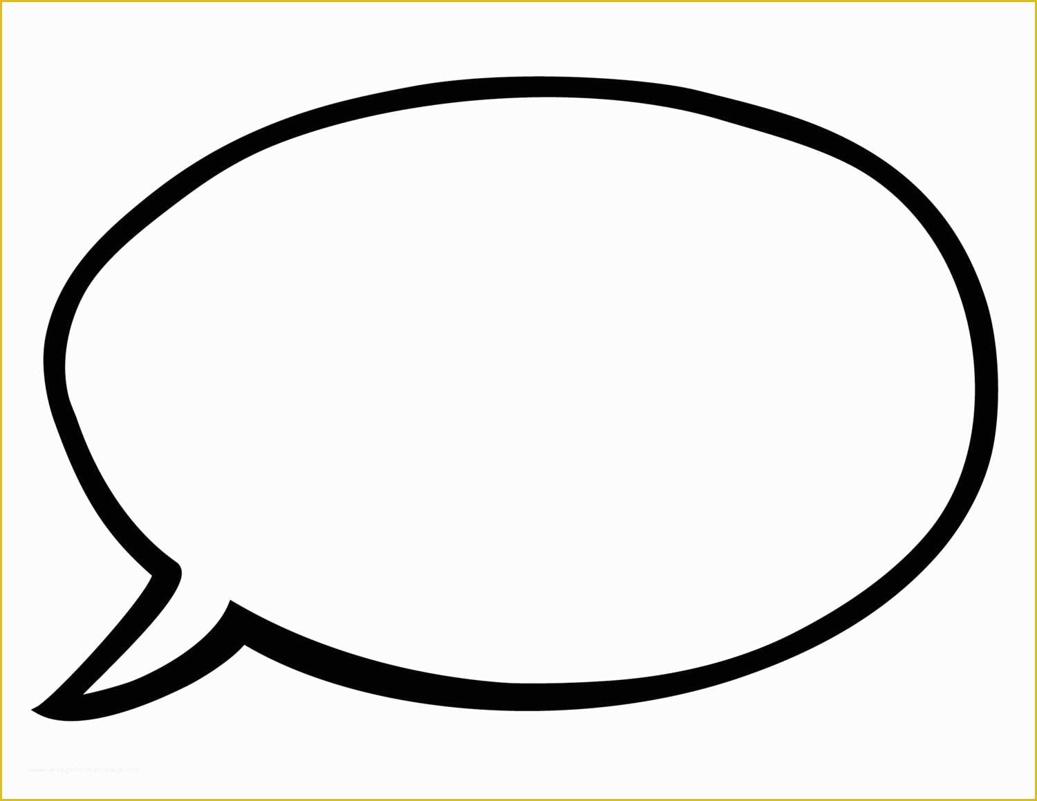 Speech Bubble after Effects Template Free Of Instant Download Blank Speech Bubbles 8 5 X 11 by