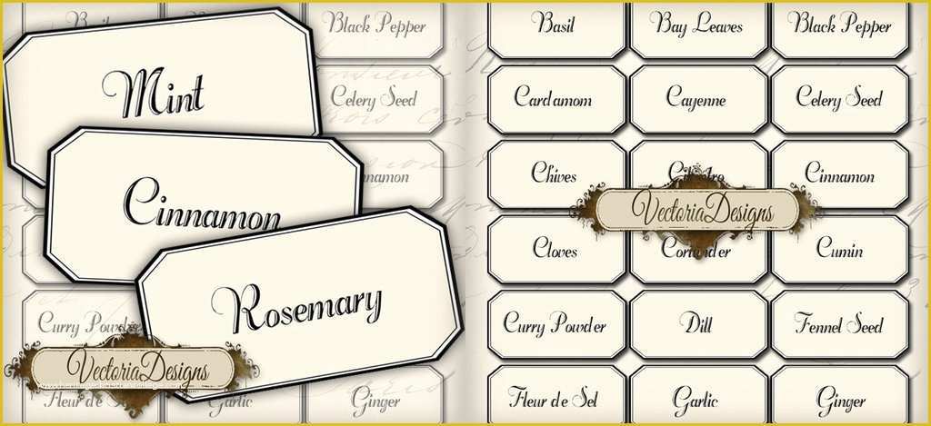 Spice Jar Label Template Free Of 8 Best Of Free Printable Spice Jar Labels Blank