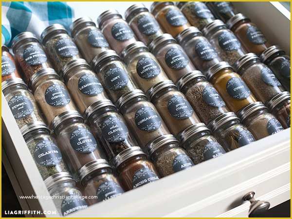 Spice Jar Label Template Free Of Printable Farmhouse Herb &amp; Spice Labels