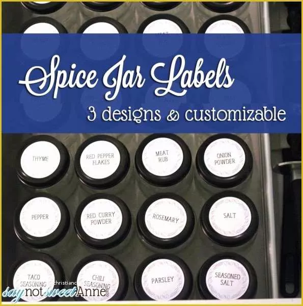 Spice Jar Label Template Free Of Spice Jar Label Template somewhat Simple