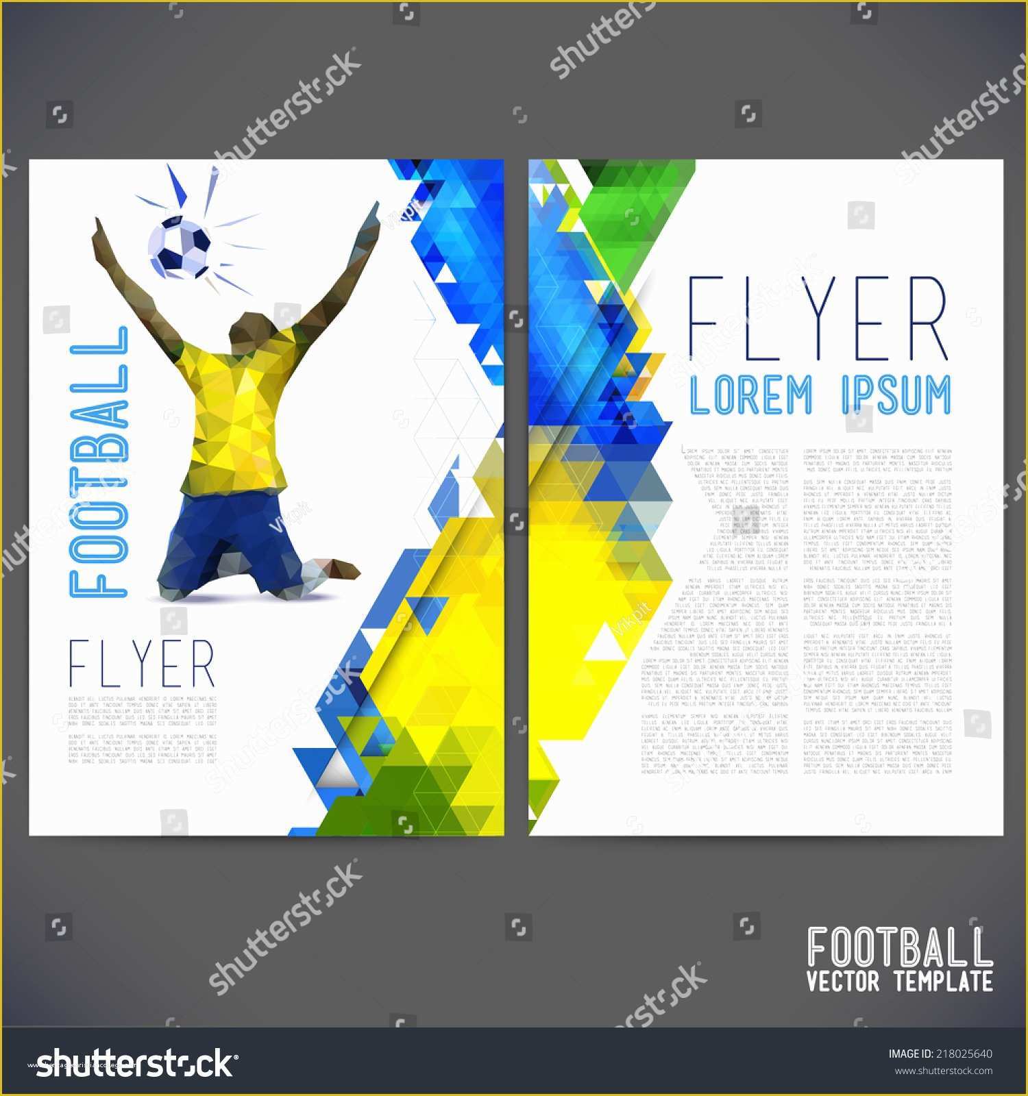 Sport Brochure Templates Free Of Sport Championship France Euro 2016 Vector Stock Vector