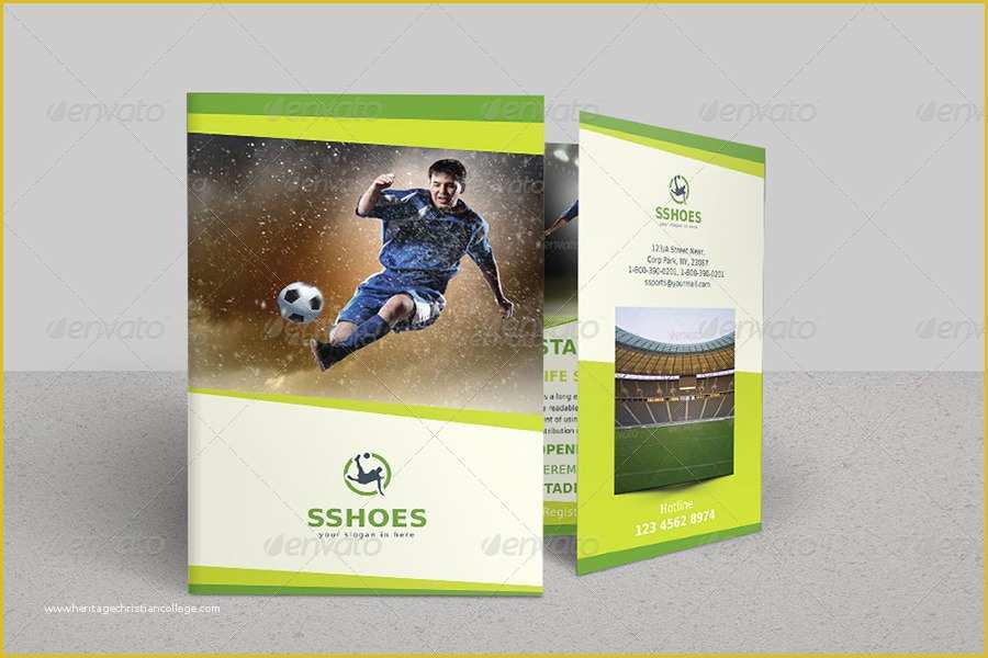 Sport Brochure Templates Free Of Sports Business Bi Fold Brochure