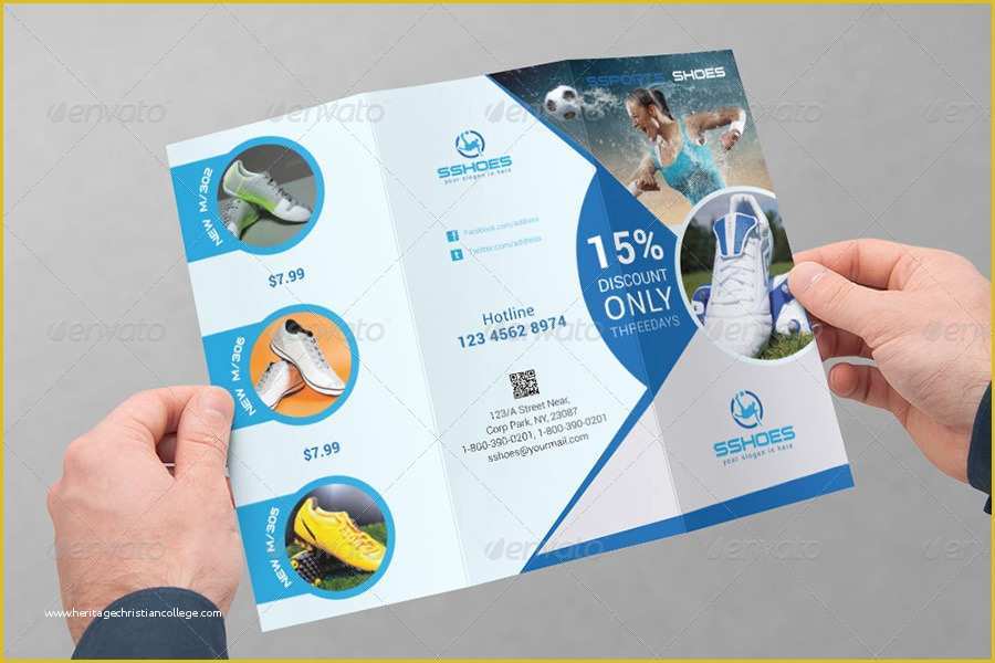 Sport Brochure Templates Free Of Sports Business Trifold Brochure