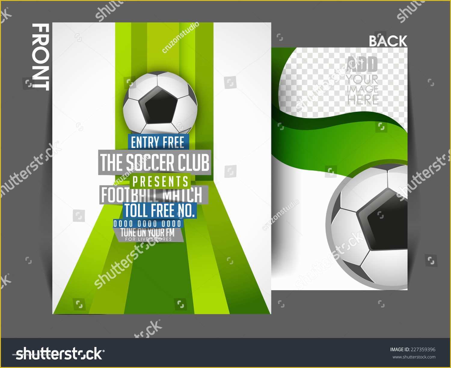 Sport Brochure Templates Free Of Vector Sport tournament Front Back Flyer Stock Vector