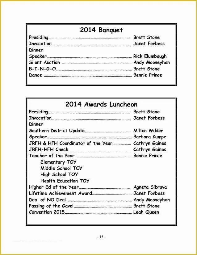 Sports Banquet Program Templates Free Of 2014 Arkahperd Program