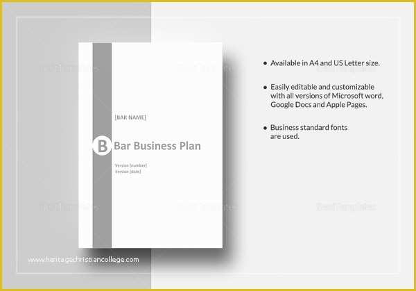 Sports Bar Business Plan Template Free Of Bar Business Plan Template 8 Free Sample Example