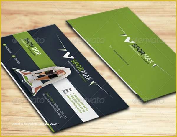 Sports Business Cards Templates Free Of 26 Fitness Business Card Templates Ms Word Shop