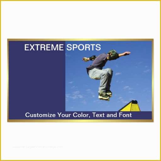 Sports Business Cards Templates Free Of Extreme Sports Business Card Template