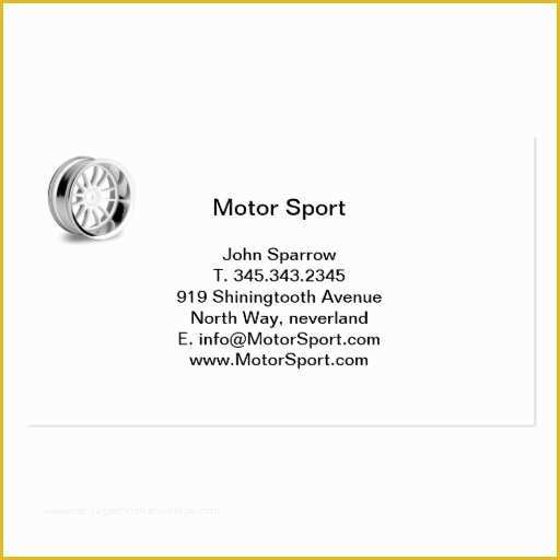 Sports Business Cards Templates Free Of Motor Sport Wheel Business Card Templates