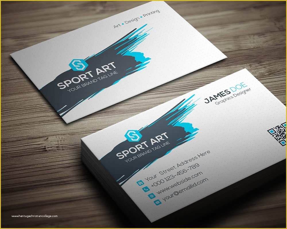 Sports Business Cards Templates Free Of Sport Art Business Card Business Card Templates