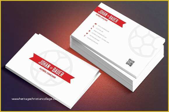 Sports Business Cards Templates Free Of Sport Business Cards Futbol Business Card Templates On
