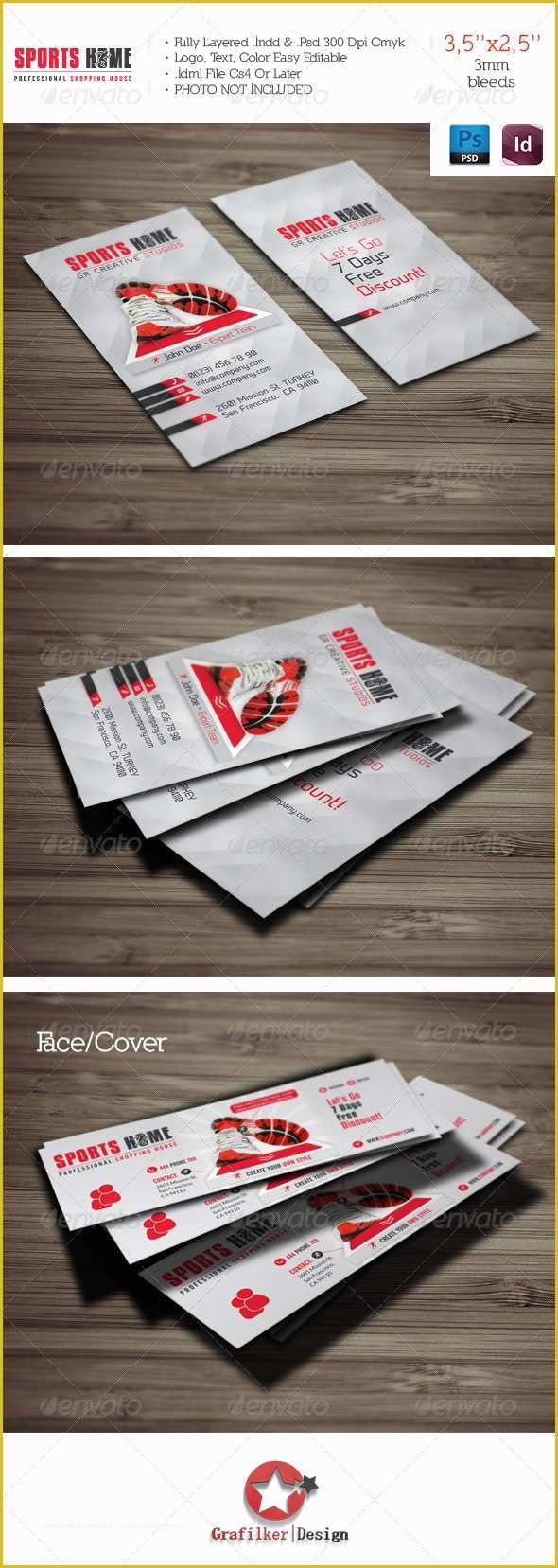 Sports Business Cards Templates Free Of Sports House Business Card Template by Grafilker