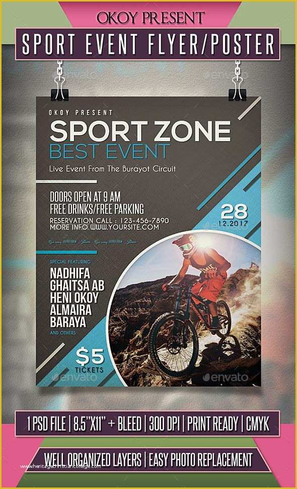 Sports event Flyer Template Free Of 289 Best Sport Flyer Templates Images On Pinterest