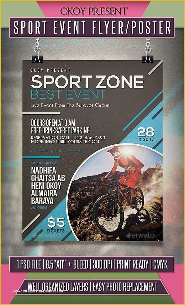 Sports Event Flyer Template Free