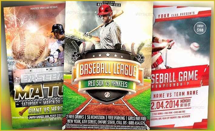 Sports event Flyer Template Free Of Best Baseball Sports Flyer Templates No 1
