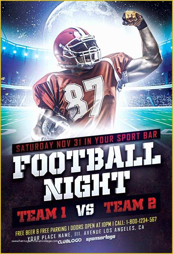 Sports event Flyer Template Free Of Download Free Football Sports Flyer Template