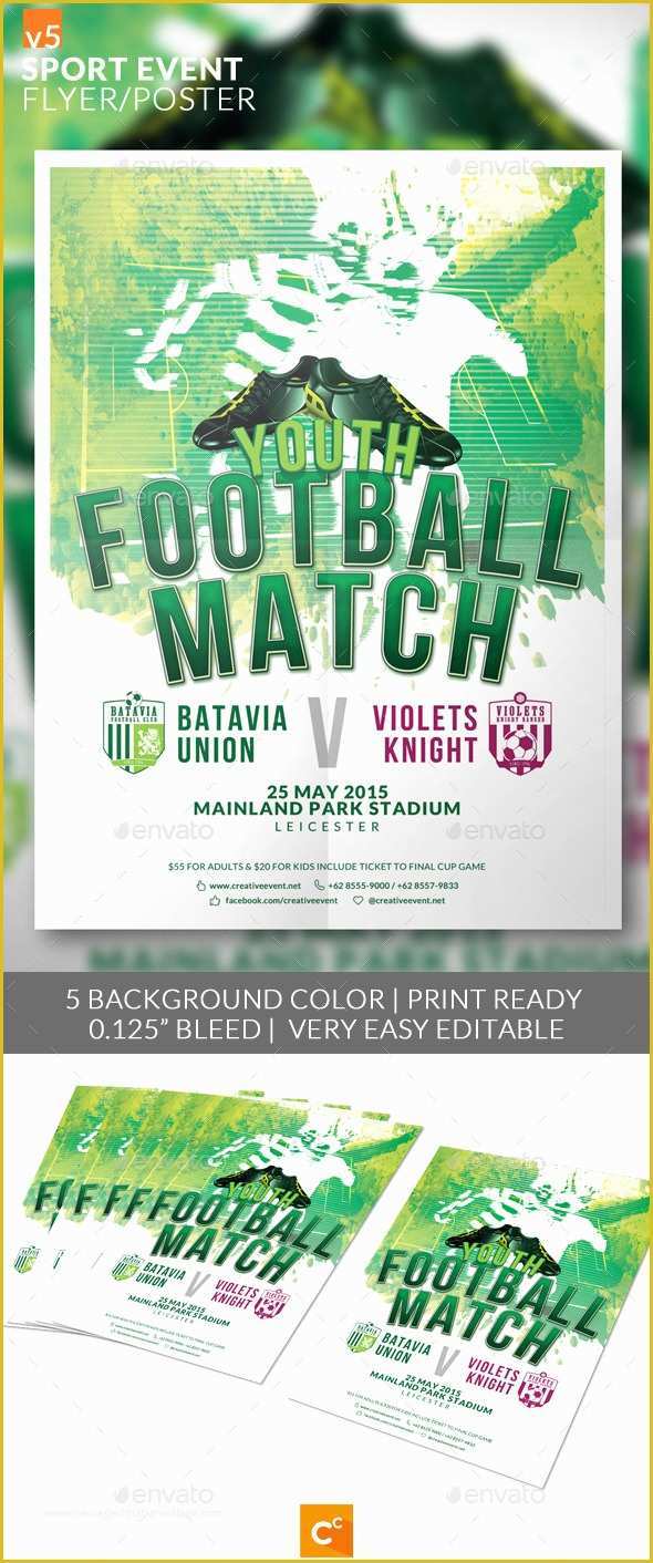 Sports event Flyer Template Free Of Print Template Graphicriver Sport event Flyer Poster V5