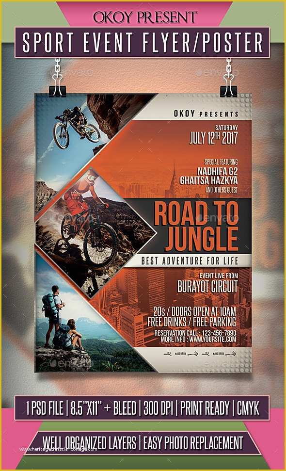 Sports event Flyer Template Free Of Sport event Flyer Poster by Okoy
