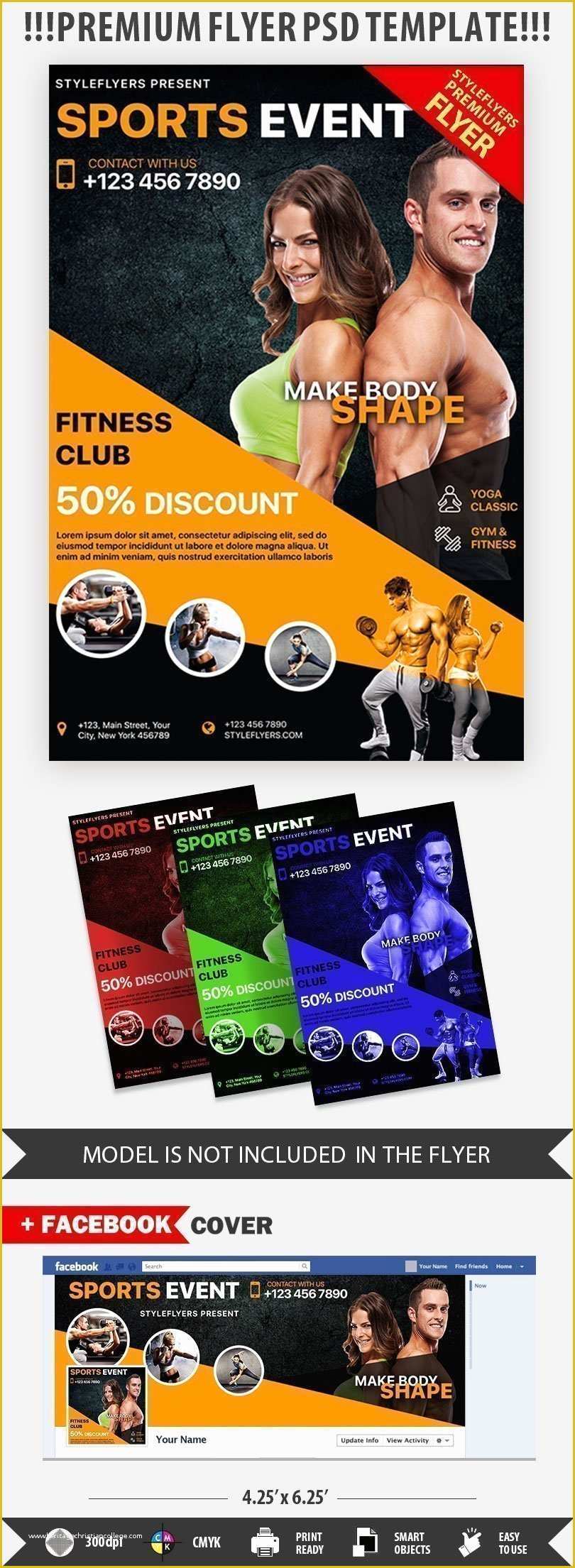 Sports event Flyer Template Free Of Sports event Psd Flyer Template Styleflyers
