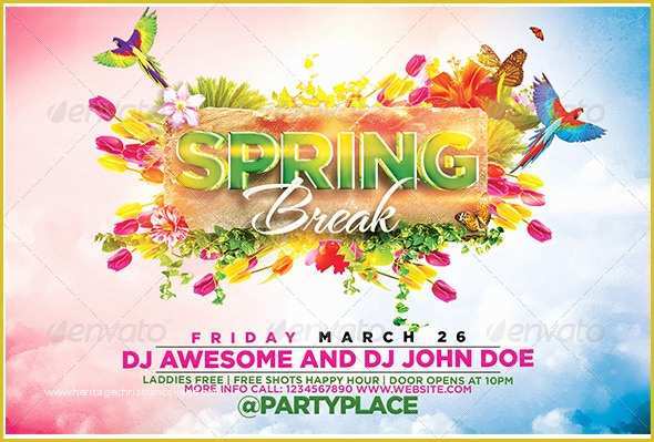 Spring Flyer Template Free Of 10 Best Spring Break Flyer Templates Premiumcoding