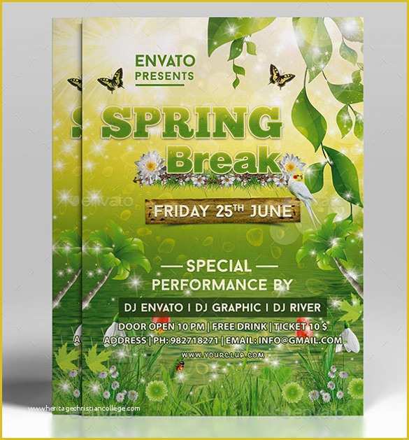 Spring Flyer Template Free Of 21 Spring Flyer Templates