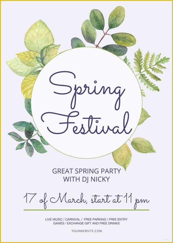Spring Flyer Template Free Of 28 Festival Flyer Free Psd Ai Vector Eps format
