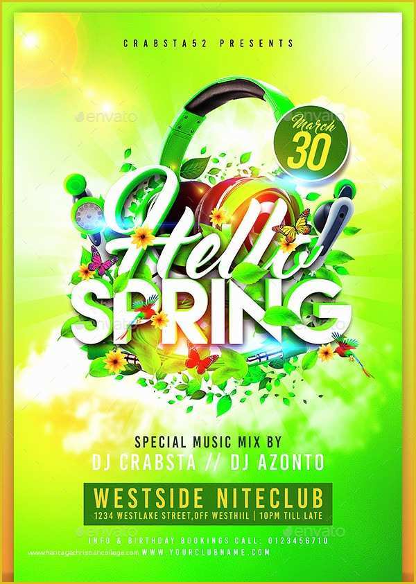Spring Flyer Template Free Of 35 Spring Flyer Templates Free & Premium Download