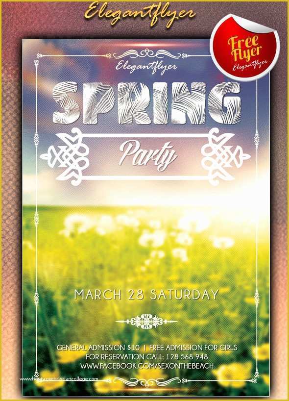 Spring Flyer Template Free Of 45 Premium & Free Fresh Spring Psd Flyer Templates