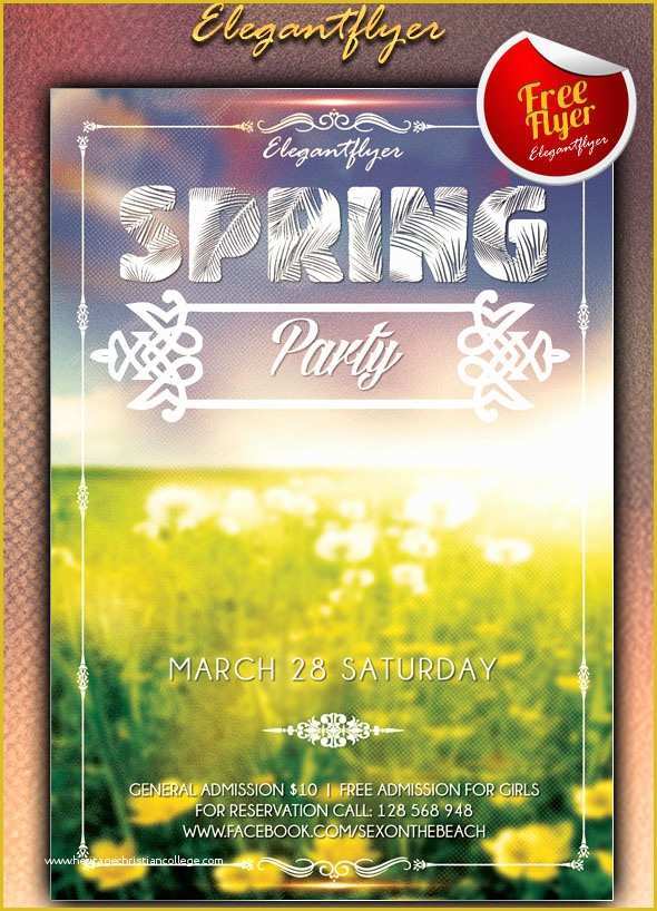 Spring Flyer Template Free Of 45 Premium &amp; Free Fresh Spring Psd Flyer Templates