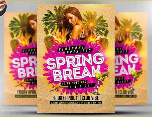 Spring Flyer Template Free Of Spring Break Party Flyer Template 2 Flyer Templates