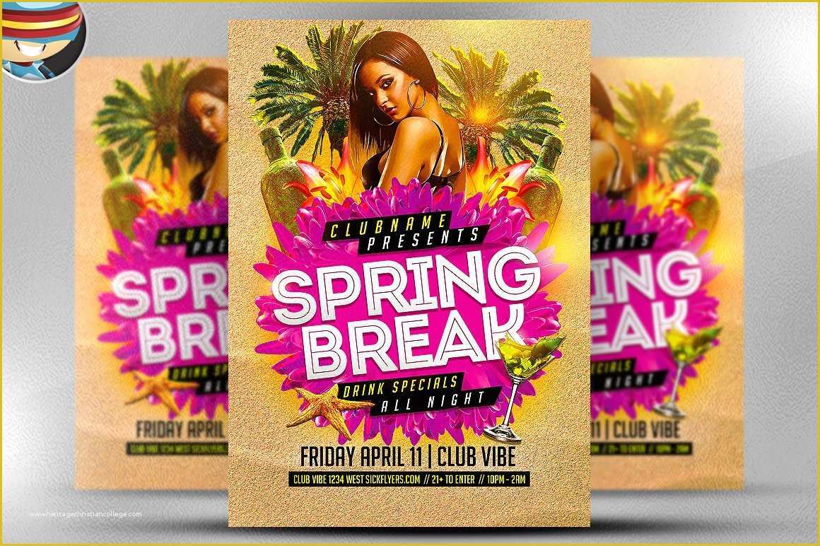 Spring Flyer Template Free Of Spring Break Party Flyer Template 2 Flyer Templates
