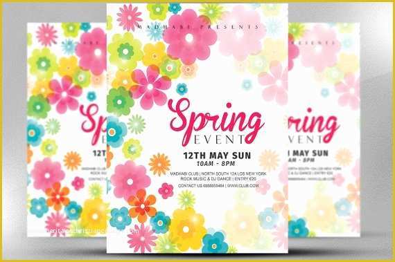 Spring Flyer Template Free Of Spring event Flyer Template Spring Festival Flyer Template