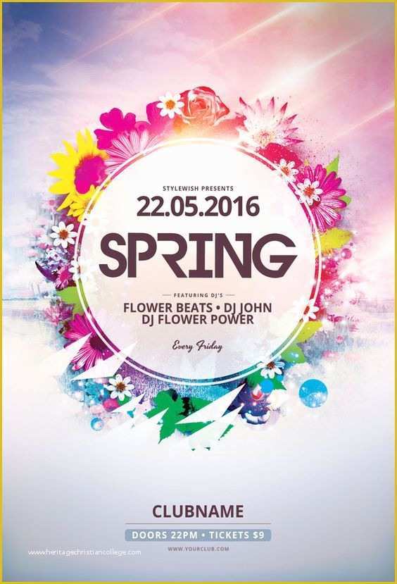 Spring Flyer Template Free Of Spring Flyer