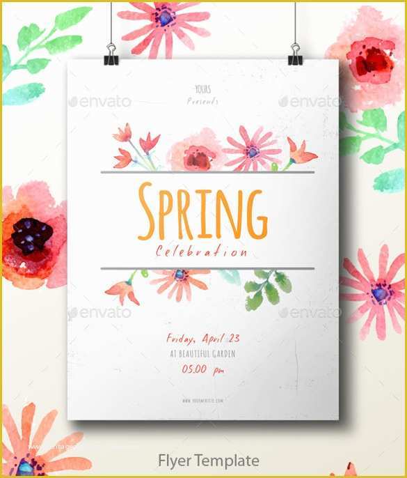 Spring Flyer Template Free Of Spring Flyer Template 18 Download In Vector Eps Psd