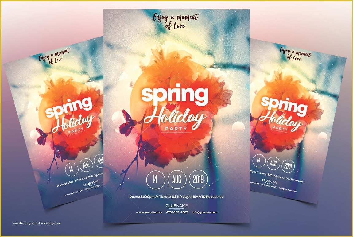 Spring Flyer Template Free Of Spring Party Free Psd Flyer Template Free Psd Flyer