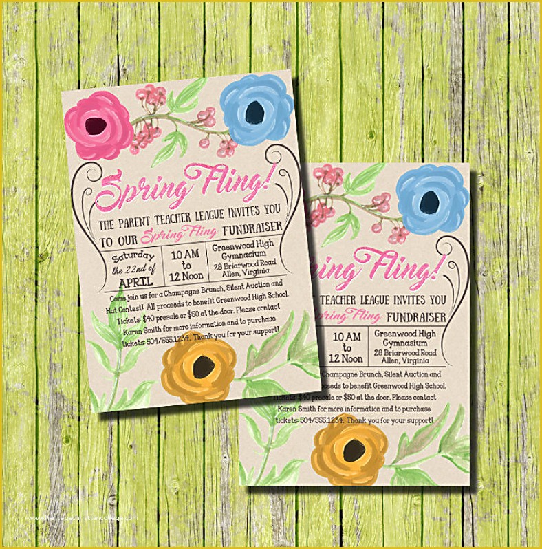 Spring Invitation Templates Free Of 11 Spring Invitation Designs & Templates Psd Ai