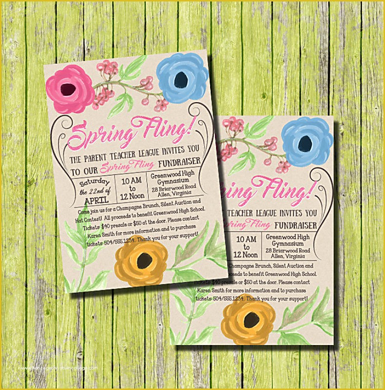 Spring Invitation Templates Free Of 11 Spring Invitation Designs &amp; Templates Psd Ai