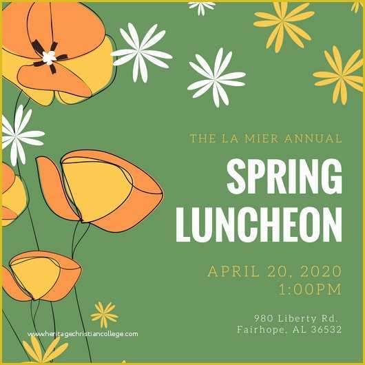 Spring Invitation Templates Free Of Customize 113 Luncheon Invitation Templates Online Canva