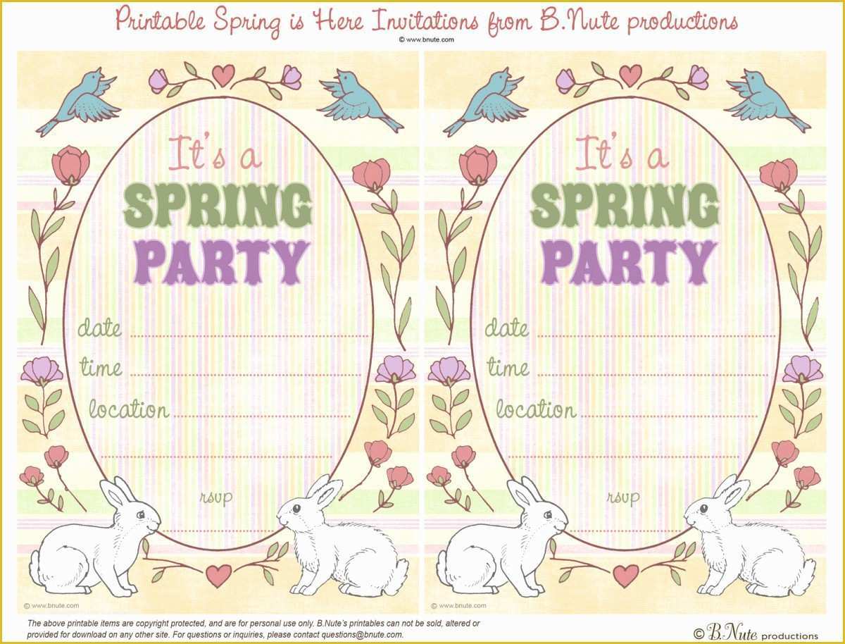 Spring Invitation Templates Free Of High Tea Party Invitation Printable