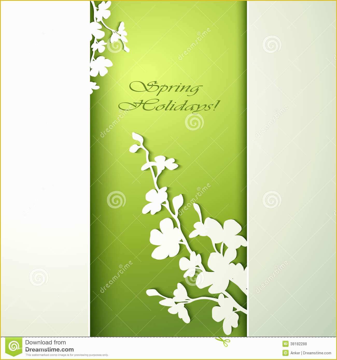 Spring Invitation Templates Free Of Spring Flowers Invitation Royalty Free Stock S