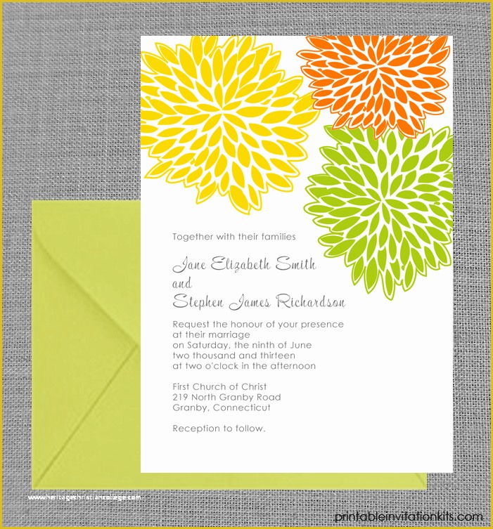 Spring Invitation Templates Free Of Spring Wedding Invitation – Petal Clusters ← Wedding