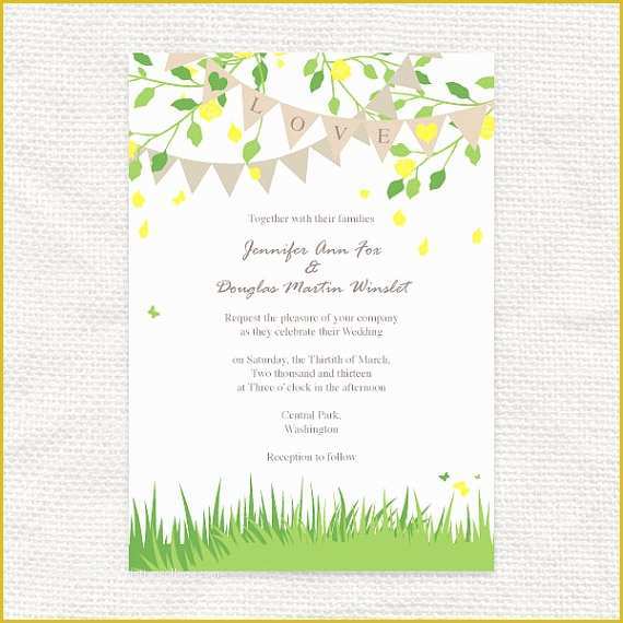 Spring Invitation Templates Free Of Wedding Invitation Templates Spring Wedding Invitations