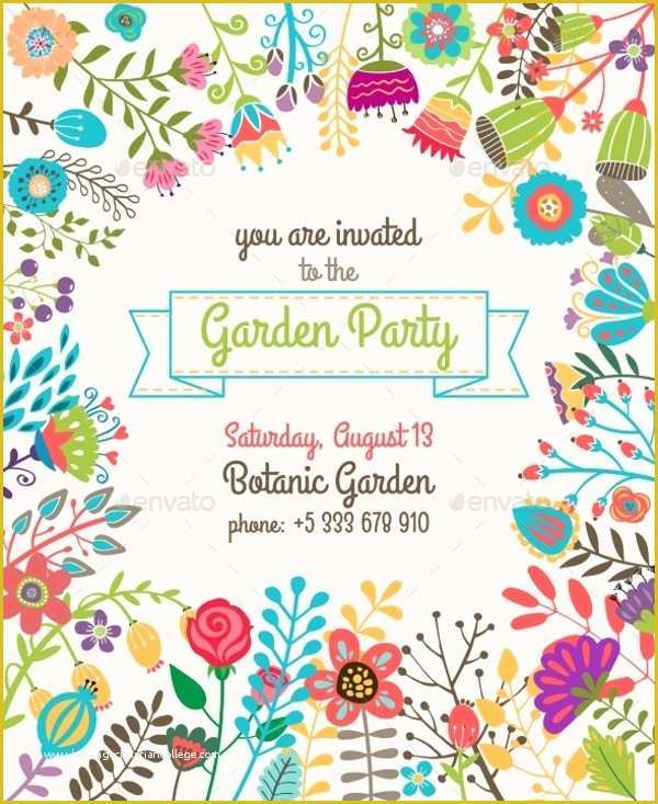 Spring Party Invitation Templates Free Of 18 Summer Party Invitations Psd Vector Eps Jpg