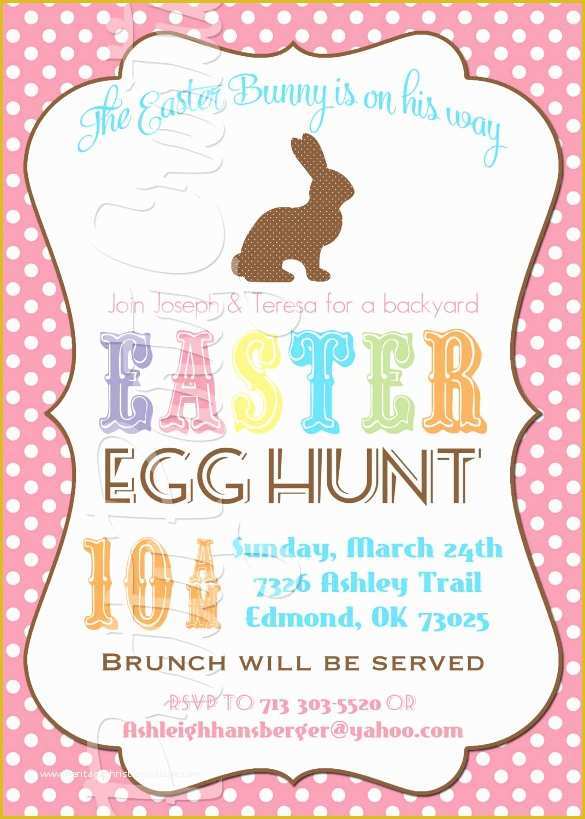 Spring Party Invitation Templates Free Of 32 Easter Invitation Templates – Free Sample Example