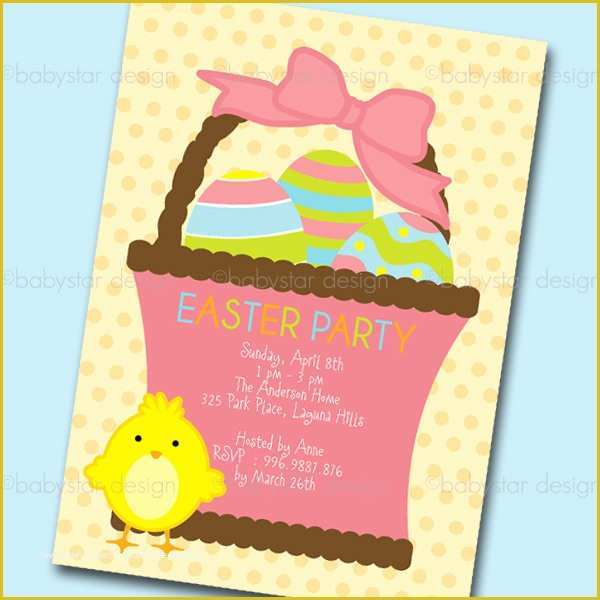 Spring Party Invitation Templates Free Of Babystar Design